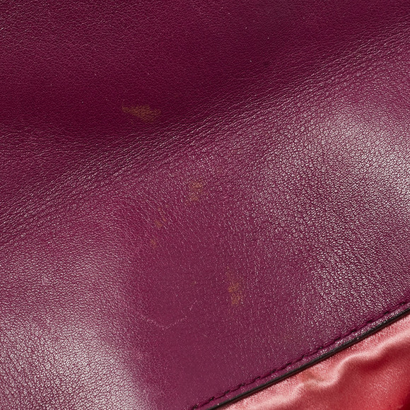 GUCCI Magenta Matelasse Velver Mini GG Marmont Shoulder Bag - Picture 8 of 8